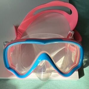 Water Space diving goggles/mask with nose cover